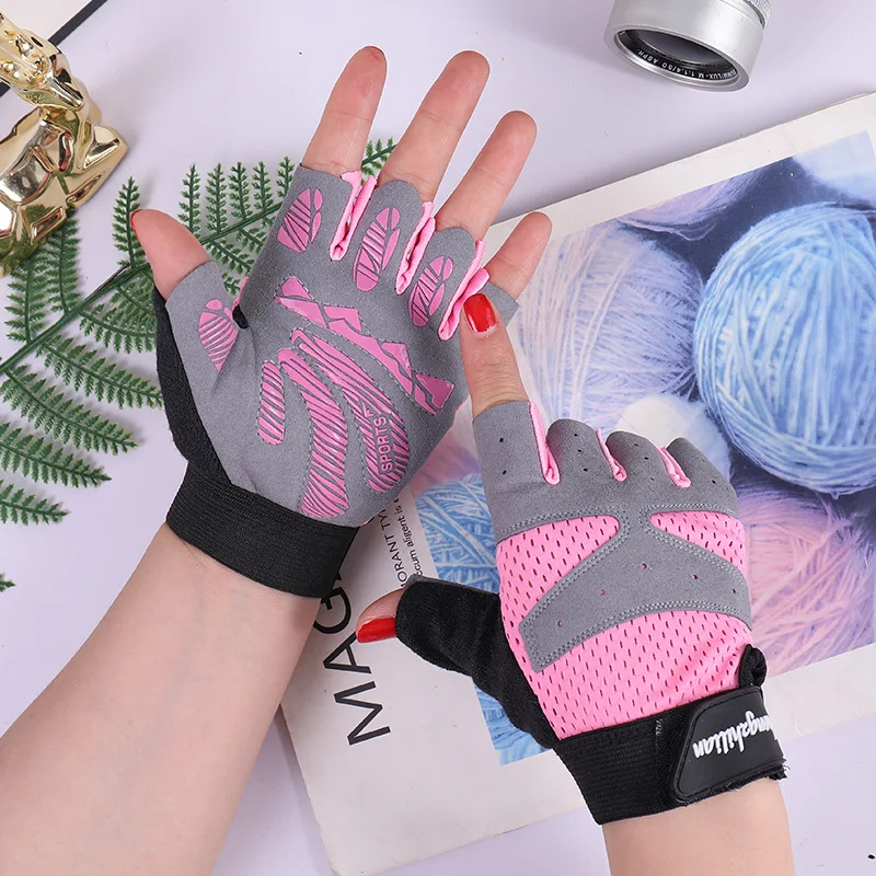 Cycling Fingerless Gloves for Men Women Motorcycle Summer Bicycle Fitness Gym Sports Weightlifting Breathable Cycling Gloves