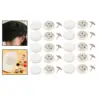 20 Pieces Colored Round Button Sewing Accessories Overcoat DIY Fabric Covered Buttons Sewing Button for Jacke Bags Baseball Cap 4