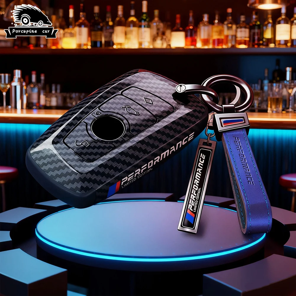 Premium ABS Carbon Fiber Car Key Cover Case - Stylish Car Accessories