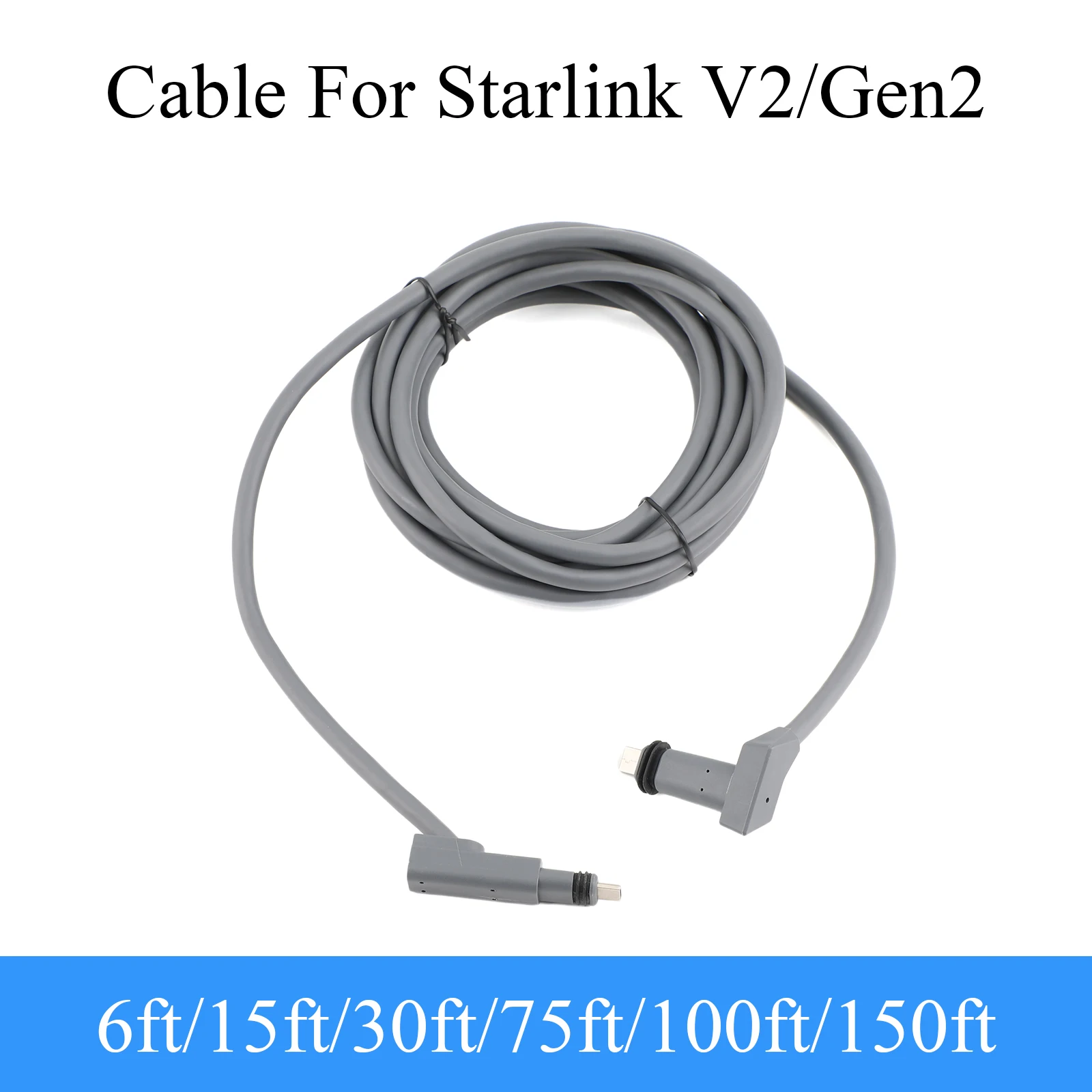 Cat5e Ethernet Extension Cable Plug and Play for Starlink V2/Gen2 Compatible Satellite Router Replacement