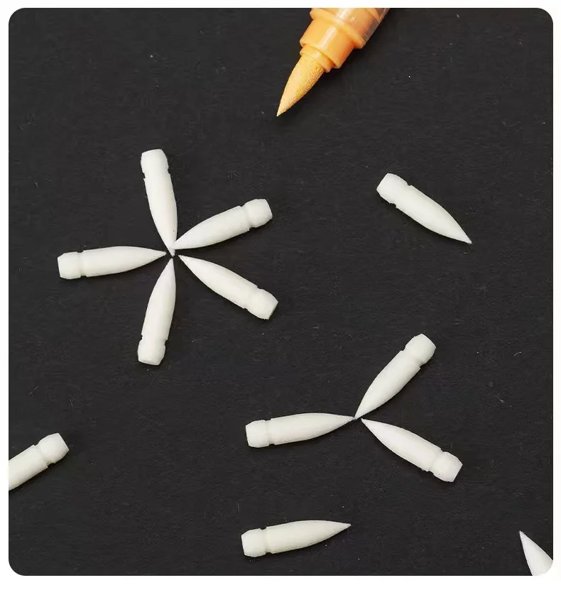 Replacement Cores for Acylic Pigment GuangNa Markers Soft Dual Tips DIY for kids Painting Wood Glass Stone Art Stationery 5