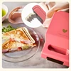 New Coral Orange Heart Pattern Hot Sandwich Maker, 600W Power Toaster Breakfast Machine，home Appliance Bread Machine Makers 5