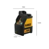 DEWALT DW088CG Laser Level With Case30m Self-Leveling Cross Line Green Cross Line Lase Horizontal Vertical Laser Level  2-Line 6