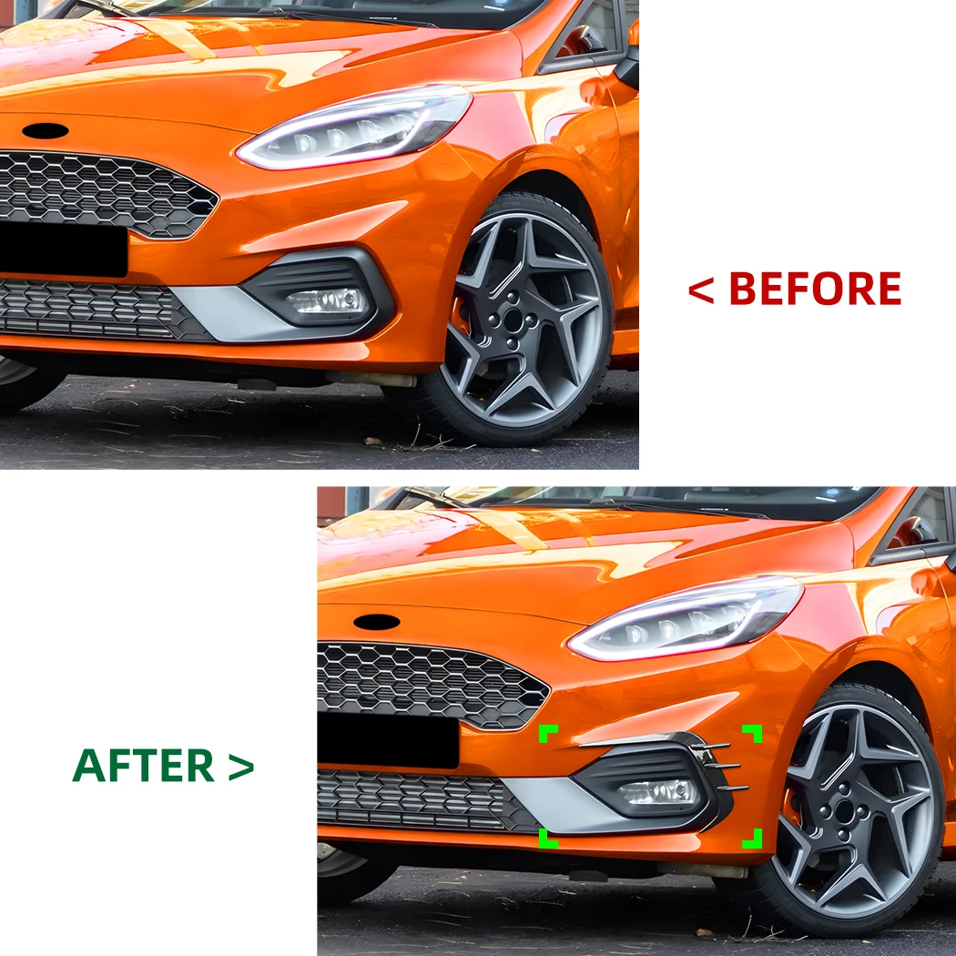 5 STKS Auto Instaplijsten Protector, voor Ford Fiesta MK8 ST 2017-2023 2024 Koolstofvezel Tape Anti Kras Autodeur Rand Instapbeschermers Stickers