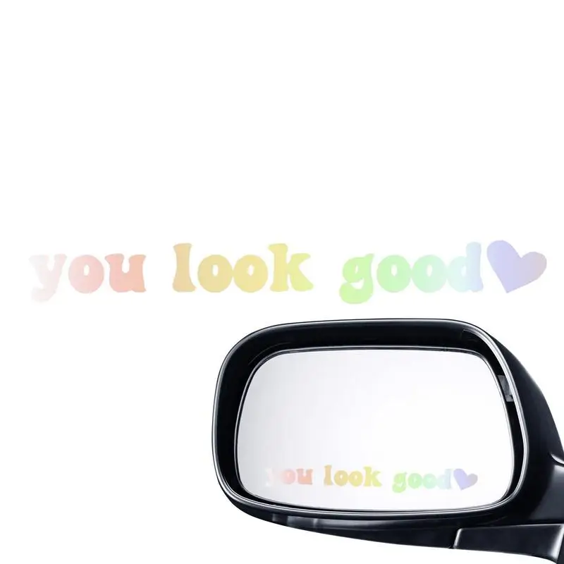 

You Look Good Stickers Inspirational Car Mirror Quotes Motivational Auto Mirror Quotes 3.9x0.7in You Look Good Wall Decal