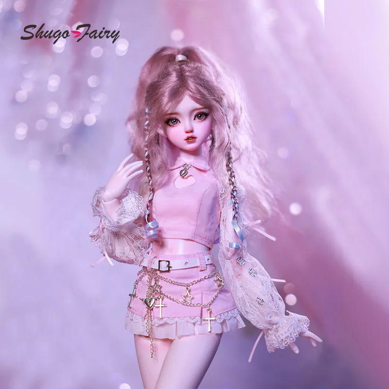 

ShugaFairy Bariy 1/4 Bjd куклы девушка группа розовая юбка хорошая девушка милый стиль длинные прямые волосы мяч шарнирная кукла Bjd кукла полный комплект