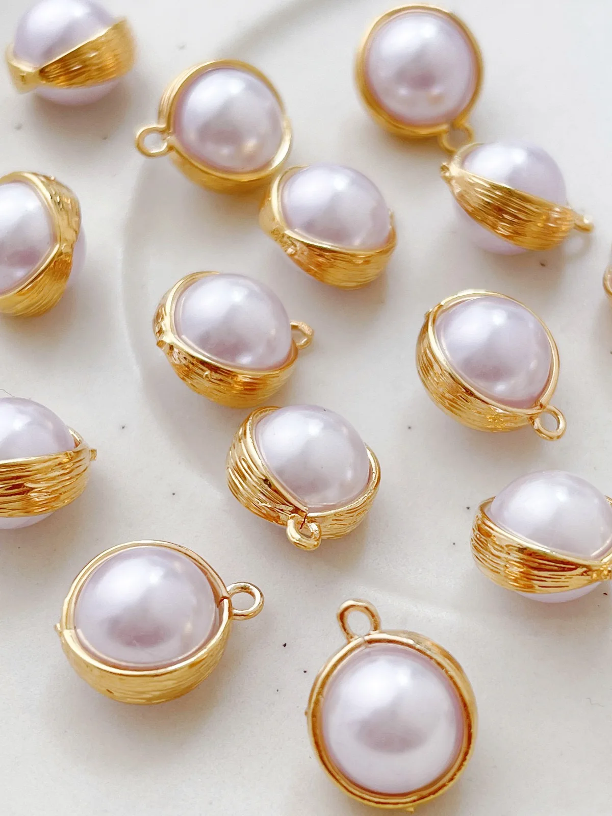

New style 40pcs/lot beads core copper alloy rounds shape metal charms diy jewerly earring/necklace pendant accessory