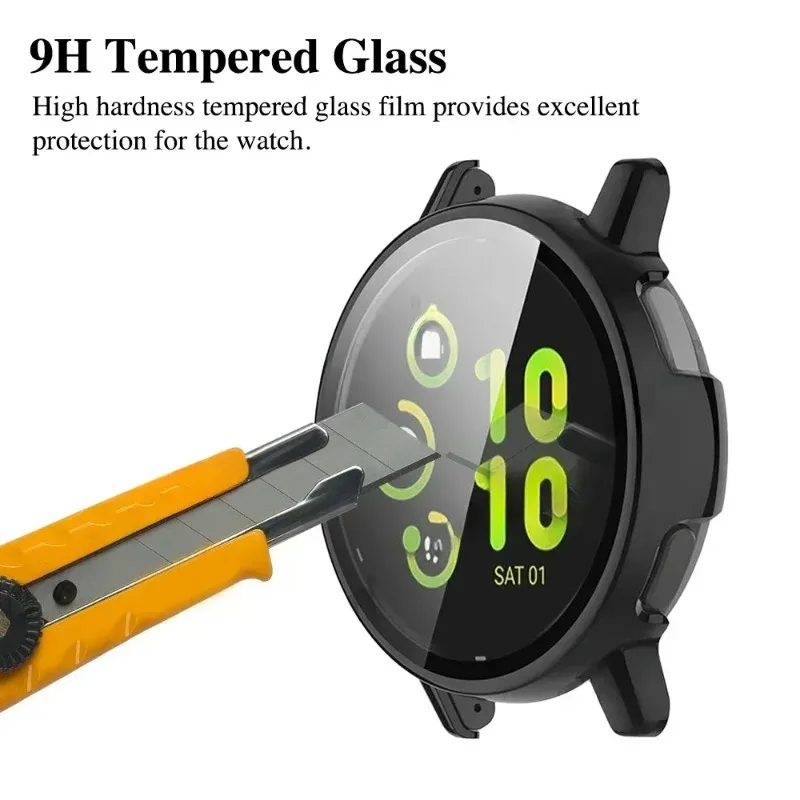 Enhanced Tempered Glass Protective Case - Anti-Scratch Screen Guard and Durable Shell