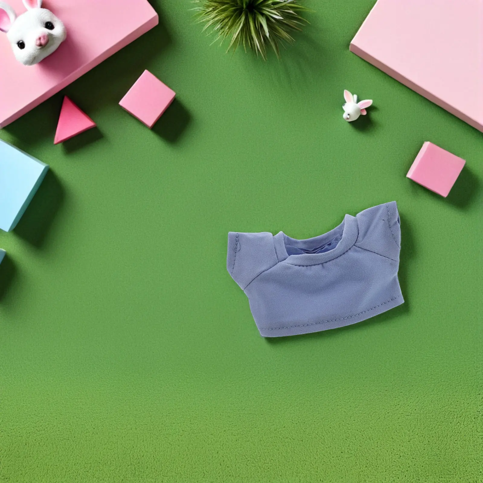 10Pcs 23Cm 곰 의류 세트 박제 동물을위한 부드러운 패브릭 티셔츠 클래식 디자인 드레스 업 놀이 시간 액세서리 복장