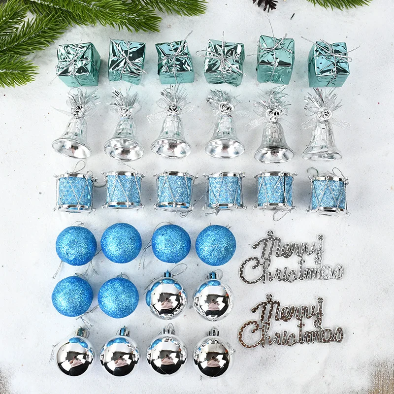 32Pcs/box Christmas Ball Ornaments Xmas Tree Hanging Pendants Set Merry Christmas Decorations For Home Navidad New Year Gifts