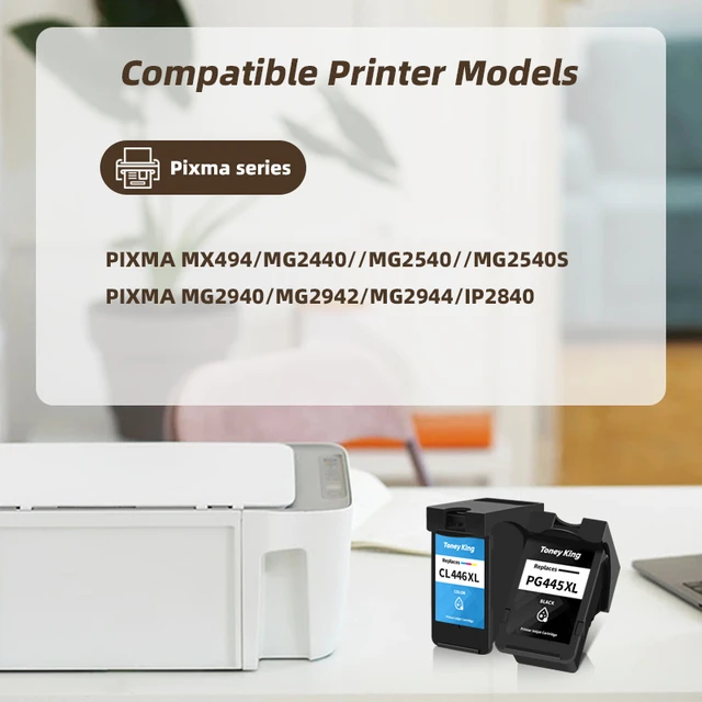 Cartouche Pg445/Cl446 Pour Canon Pixma Mg2540-Ts3140