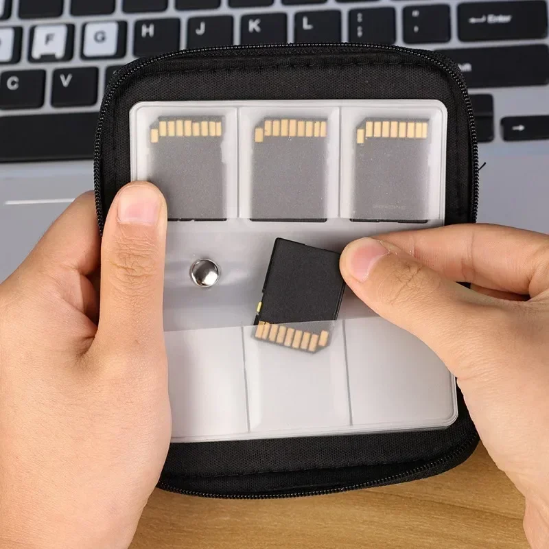 Memory Card Storage Bag Carrying Case Holder Wallet 22 Slots for CF SD/Micro SD SDHC MS DS Game Accessories Memory Card Box plastic storage box memory card protector