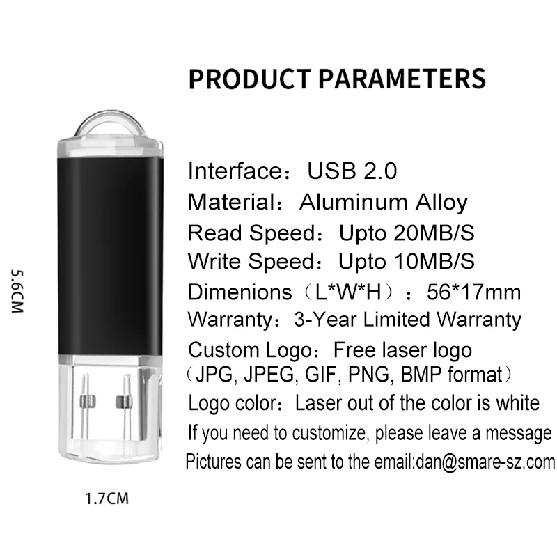 thumbnail image 4 of 50 unidades/lote de memoria USB de 64 GB, 32 GB, 4 GB, venta al por mayor, unidad flash USB de metal con logotipo personalizado gratuito, unidad USB de 128 GB, 8 GB, 16 GB, regalo, 4 of 5