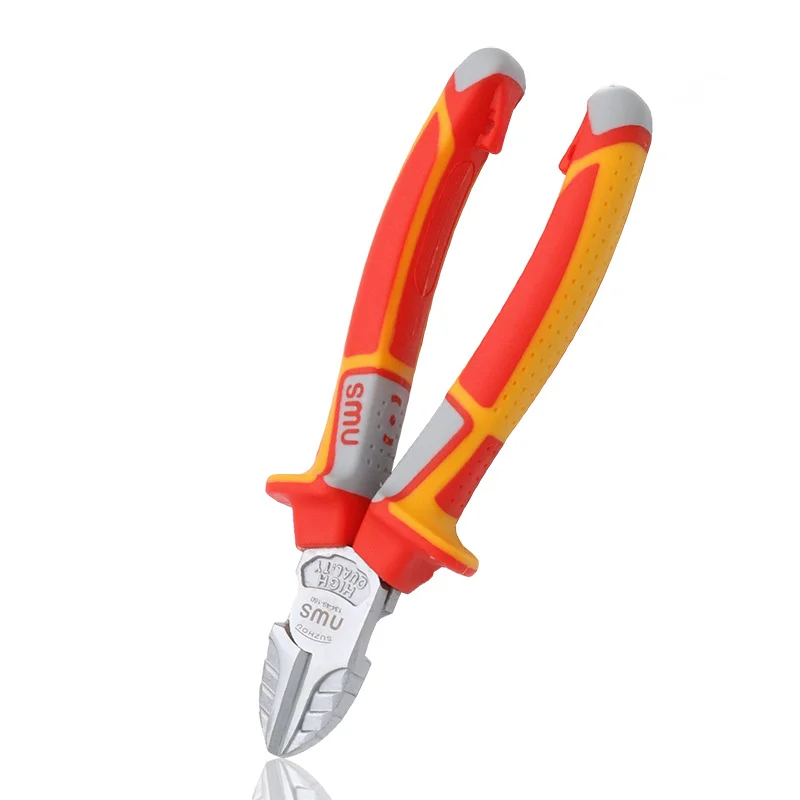 German Industrial Grade Wire Pliers Sharp Nose Pliers Diagonal Nose 6/7/8 Inch For Electricians Hand Tool