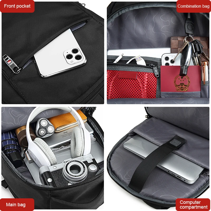 ravel 16 17.3 inch Laptop swiss Backpack USB Charging Anti-Theft Business Luggage Daypack for Men Women College School Bag 5