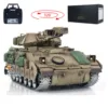 In Stock TD 1/16 Military RC Tank M2A2 Bradley Metal Tracks Road Wheel Infrared Barrel Recoil Radio Control RTR Combat Tank Gift 3