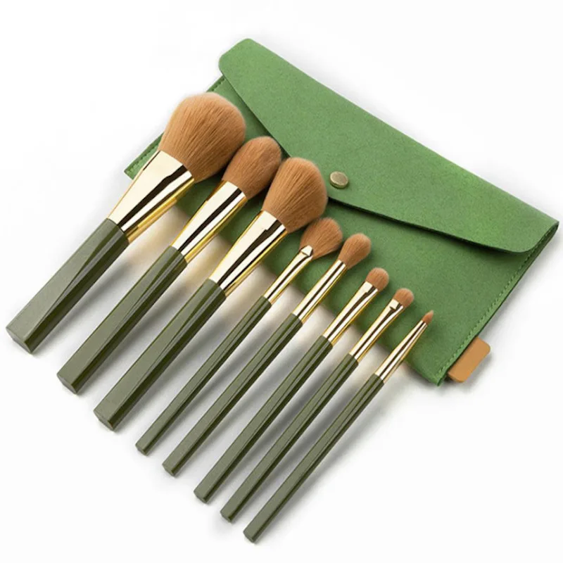 

New 8 flat brush handle powder brush, powder Blusher Brush, cosmetic brush, beauty tool set