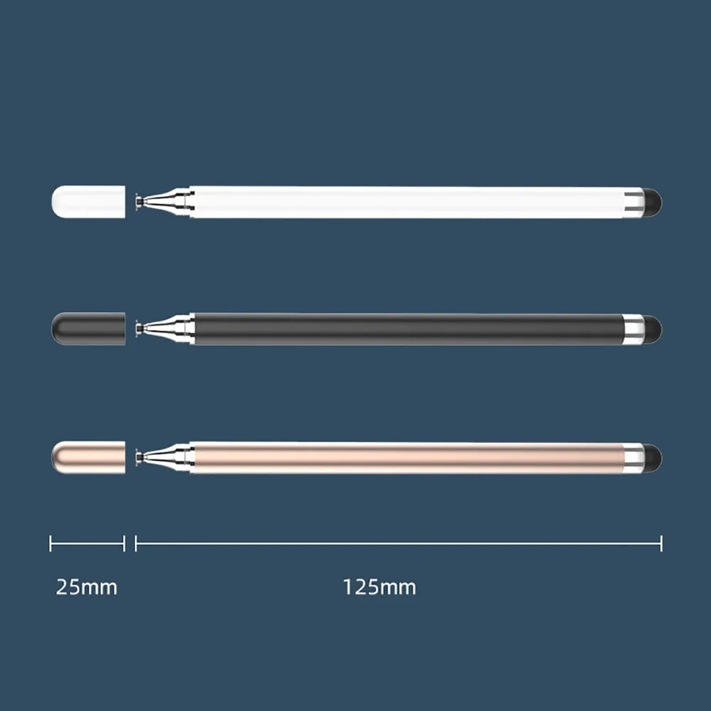 Universal 2 in 1 Stylus Pen for Smartphone Pad Tablet Capacitive Touch Pencil for Samsung Android Phone Drawing Screen Touch Pen - Image 2
