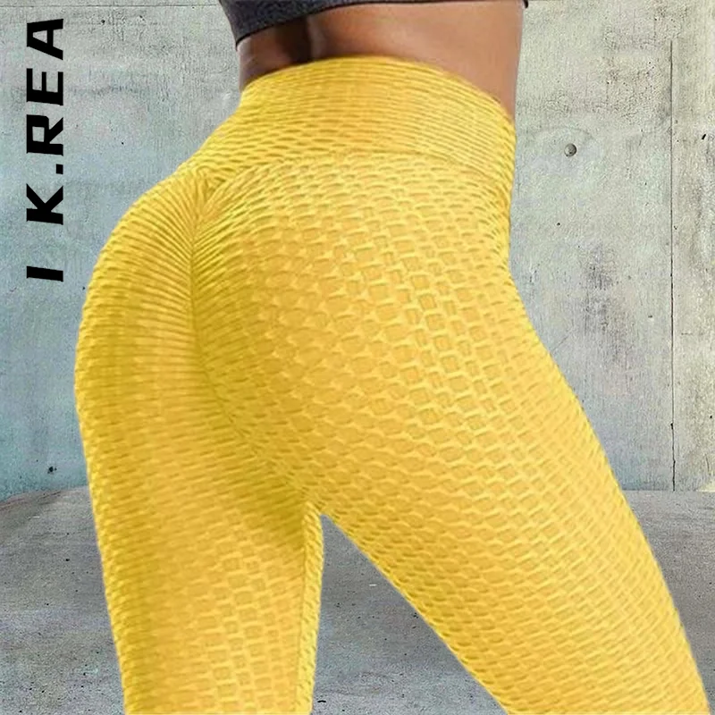 I K.Rea Butt Peach Lift Leggings for Women Anti Cellulite Butt Crack Leggin  Push Up Booty Tights High Waist Workout Yoga Pants - AliExpress