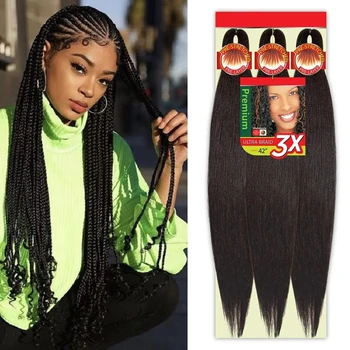 Synthetic Extensions Hair for Braids Ombre Kanekalon Hair easy Braid 26Inch Braiding Hair Low Temperature Fiber hairbraids yaki 1