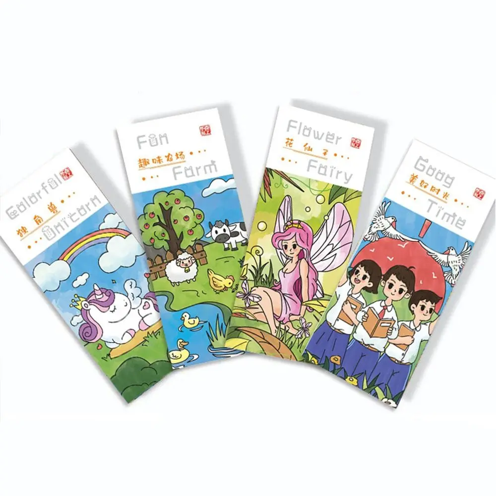 

Coloring Toys Little Artist Blank Doodle Book Set Graffiti Picture Book Coloring Books With Paint and Brush Pocket Drawing Book