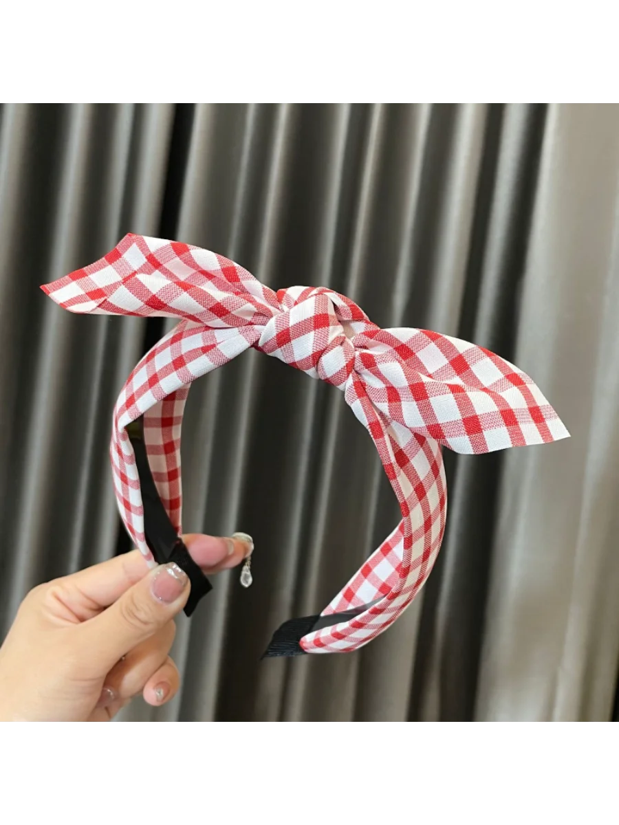 

Женский обруч для волос с бантом, широкий обруч для волос в стиле интернет-знаменитостей, тканевый обруч с узлом, аксессуар для волос в ретро стиле