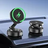 Magnetic Wireless Charger Holder Vacuum Phone Stand for Magsafe iPhone 16-12 Pro Max 360° Adjustable Suction Cup Car Dashboard