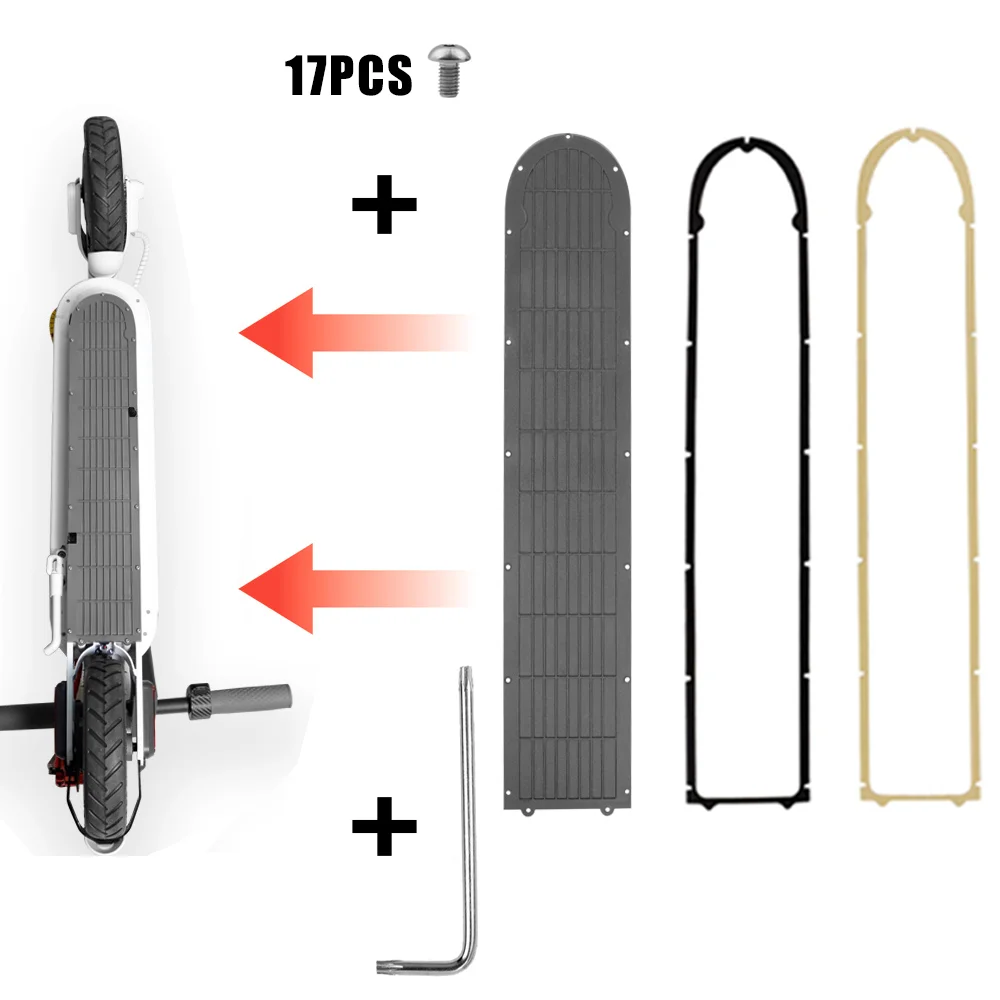 Coperchio Inferiore Vano Batteria Scooter Per Xiaomi M365/Pro Parte Piastra Piastra Skateboard Elettrico Con Sostituzione Viti 17 Pezzi