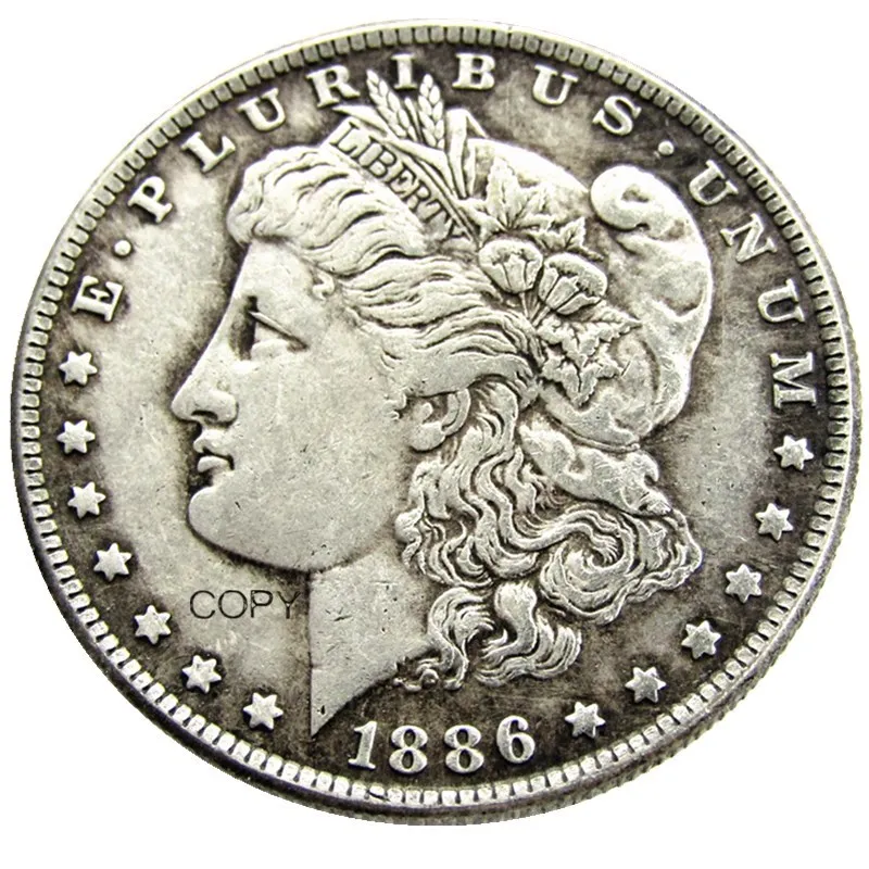 

США 1886, Морган, искусственная монета, Посеребренная