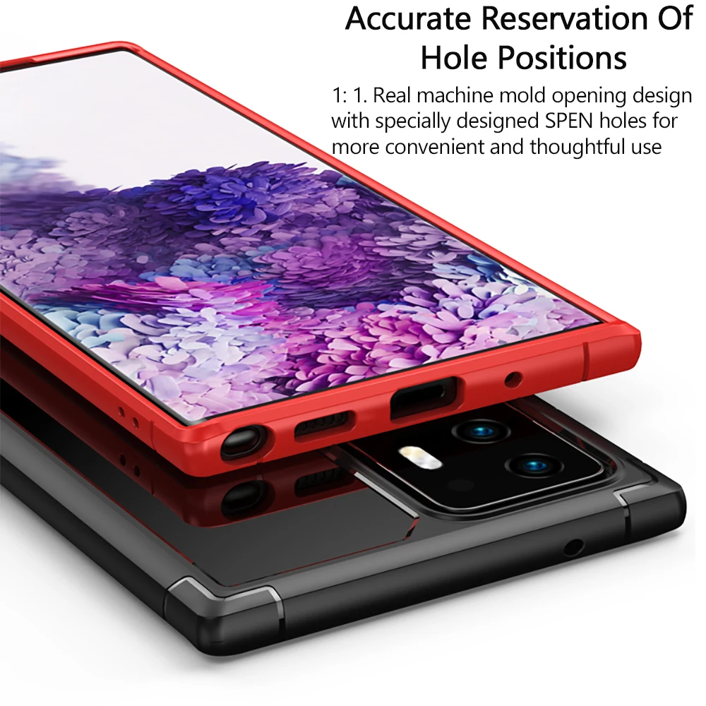 Case For Samsung Galaxy Note 20 Ultra Shockproof Phone Case For Samsung Galaxy Note 20 Anti drop Shell Transparent PC Back Cover 6
