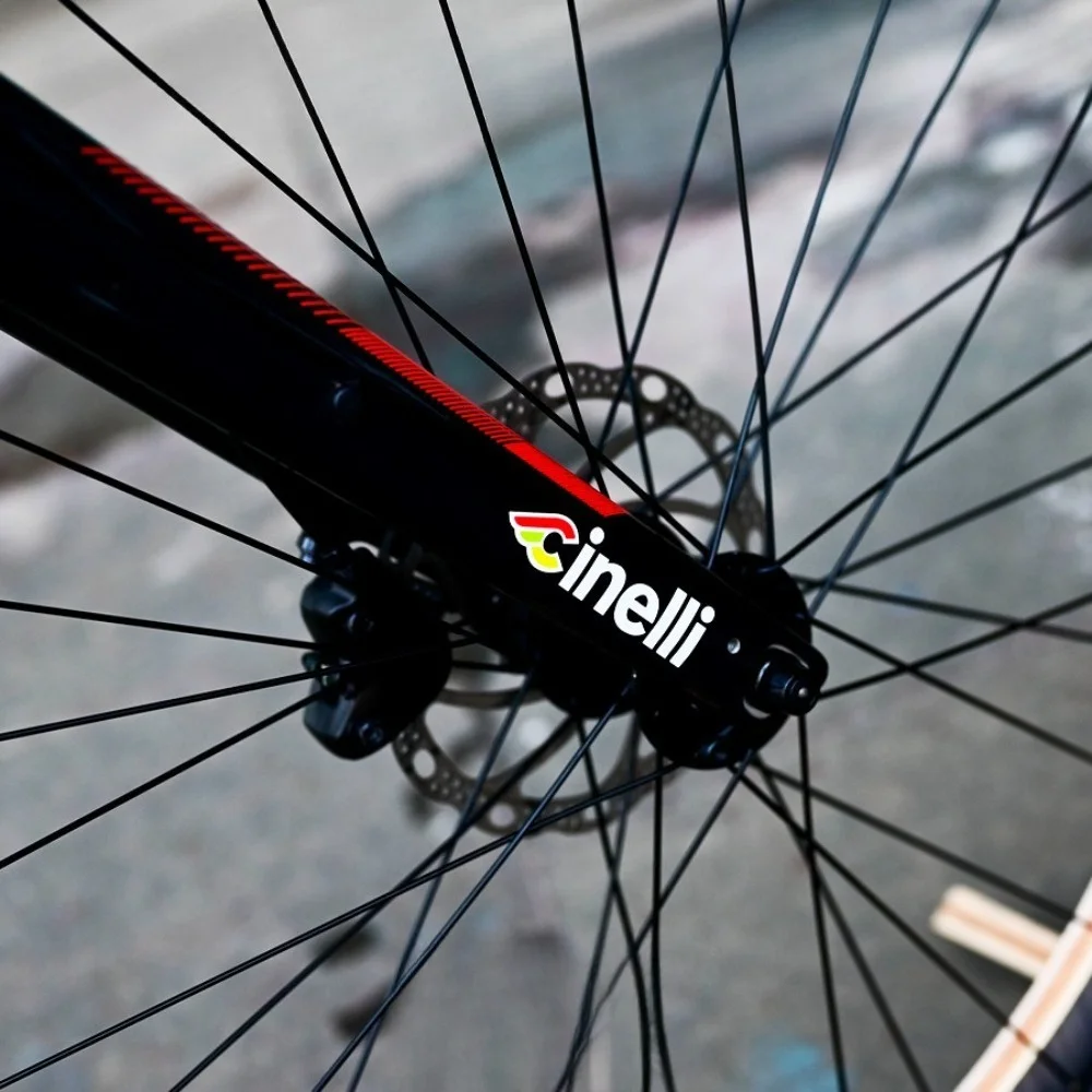 4 Stück 2 Große+2 Kleine Cinelli Rennrad-Rahmenaufkleber Tarnmuster-Abdeckung Wasserdichte Vinyl-Aufkleber Fahrrad-Dekoration – Detail 9