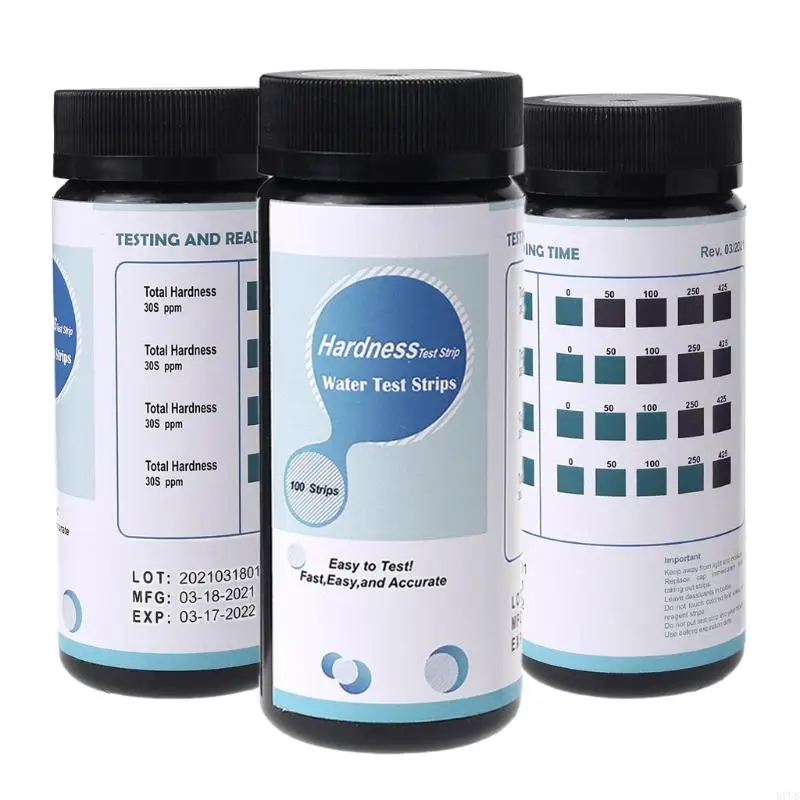 R7UB Best Water Hardness Test Strips Reliable Item for Testing Water Quality of Pool Spa Aquarium Drinking & Well