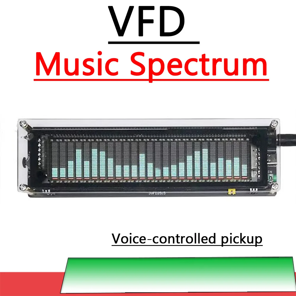 Vfd Music Spectrum Vfd Clock Display Indicatore Di Livello Analizzatore Di Ritmo Audio Atmosphere Light Usb Type-C 12V Amplificatore Di Potenza Per Au