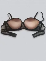 Solid Underwire Bra Ladies' Underwear Bra (with Cup Padded Chest Clothing) black Bra push up sexyunderwear supportive Lingerie 6