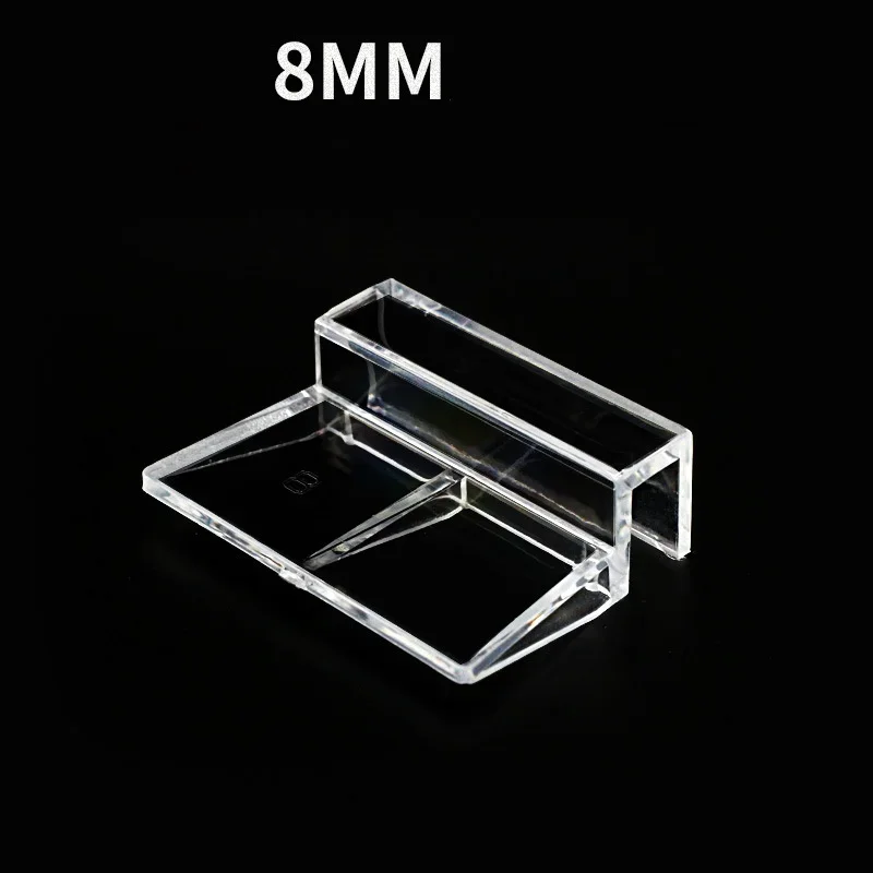 Fish Tank Lid Bracket 4 Pcs Set 6-12mm Acrylic Fish Tank Lid Cover Support Holder Bracket Clip Aquarium Top Cover Bracket Aquarium Cap Support Rack
