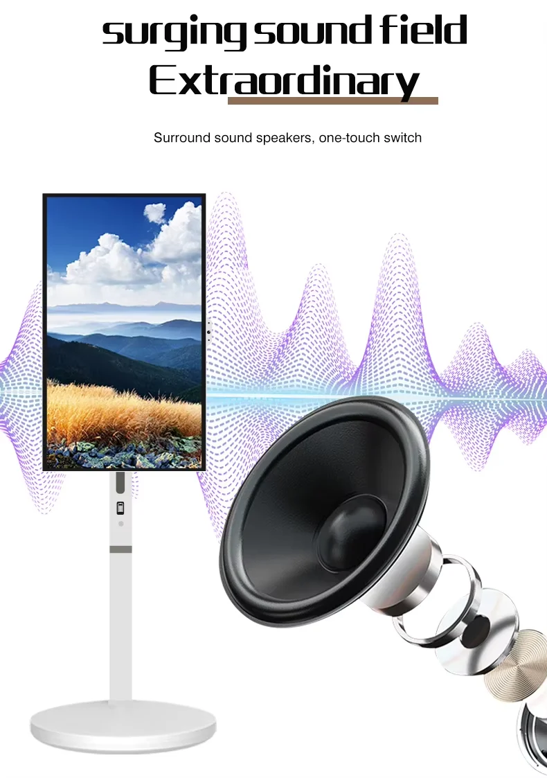 24 Inch Smart TV Android 13 Tablet Live Streaming Machine Touch Screen Monitor w