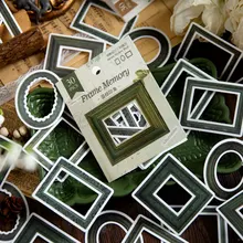  Yoofun 30pcs/lot Frame Memory Vintage Scrapbooking DIY Sticker Diary Planner Journal Decorative Craft Stationery Labels 