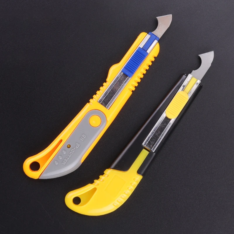 1pc Cutter With 10 Blades For Acrylic Plastic Sheet Cardboard Plexiglass  Professional Utility Hook Knife Precision Cutting Tools