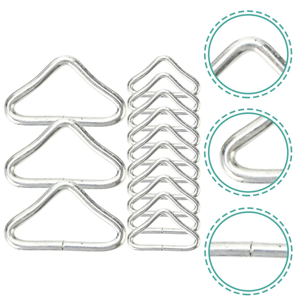 

Trampoline Triangle Buckle Tool Wear-Resistant Trampoline Parts Metal Trampoline Buckles Professional Triangle Buckles