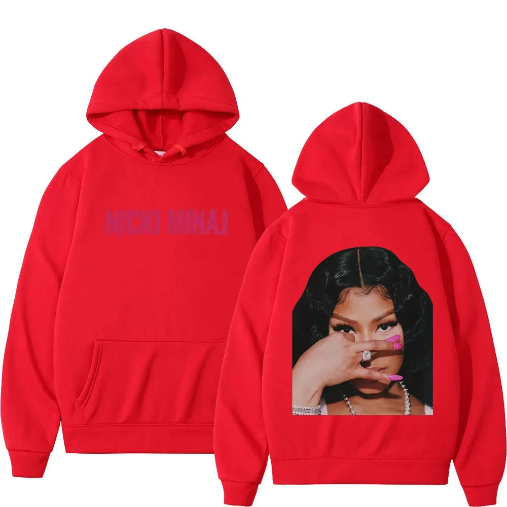 thumbnail image 1 of Sudadera con capucha con estampado de la cantante Nicki Minaj para hombres y mujeres, de moda urbana sudaderas con capucha, sudaderas con capucha de Hip Hop, jerséis sueltos casuales, Otoño e Invierno, 1 of 3