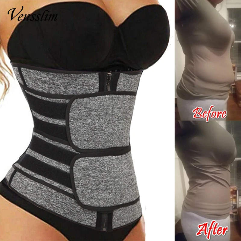 WaistTrainerCorsetTrimmerBeltforWomenWeightLossSweatStrap