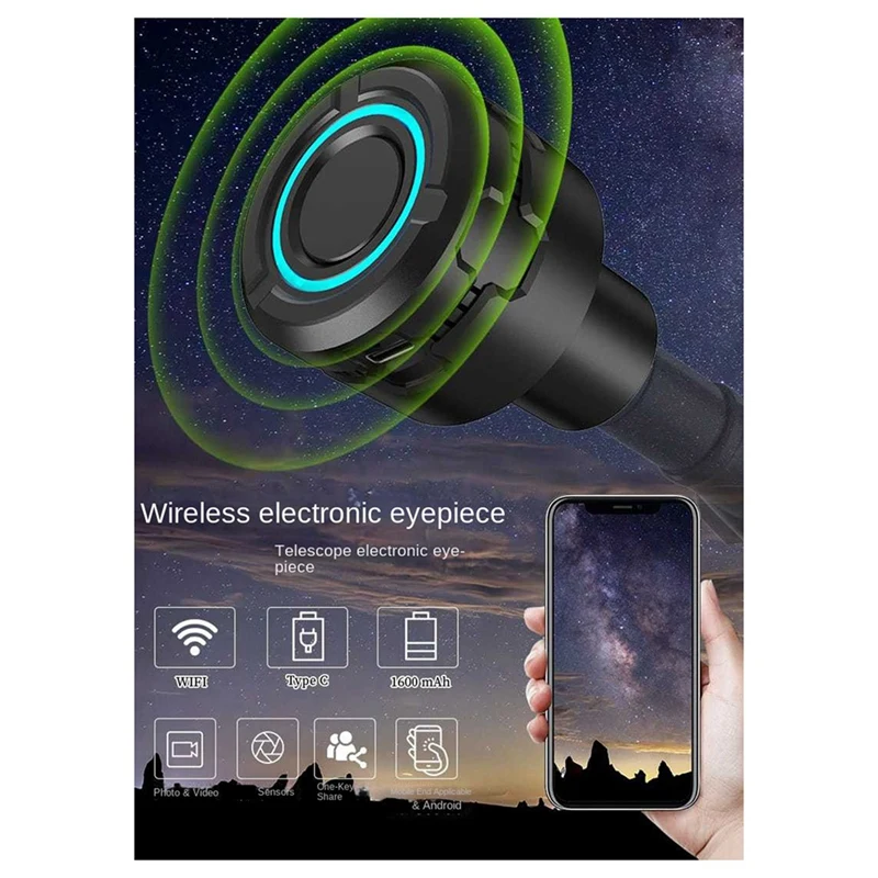 Upgraded 4K HD WIFI Electronic Eyepiece Astronomical Telescope