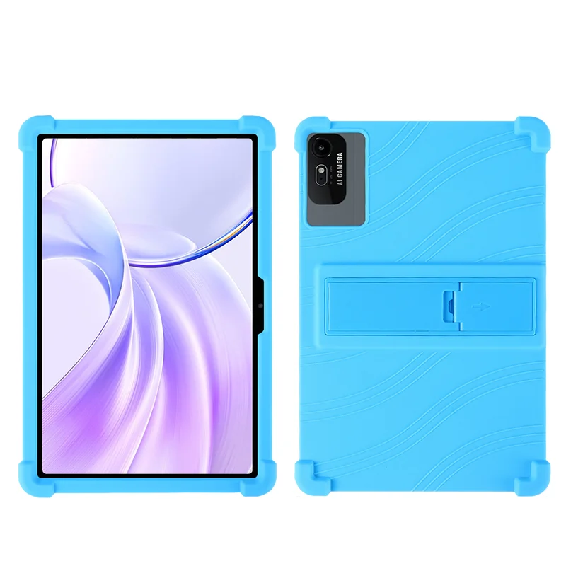 Kids-Friendly Soft Silicone Protective Tablet Stand Cover, 10.95-Inch