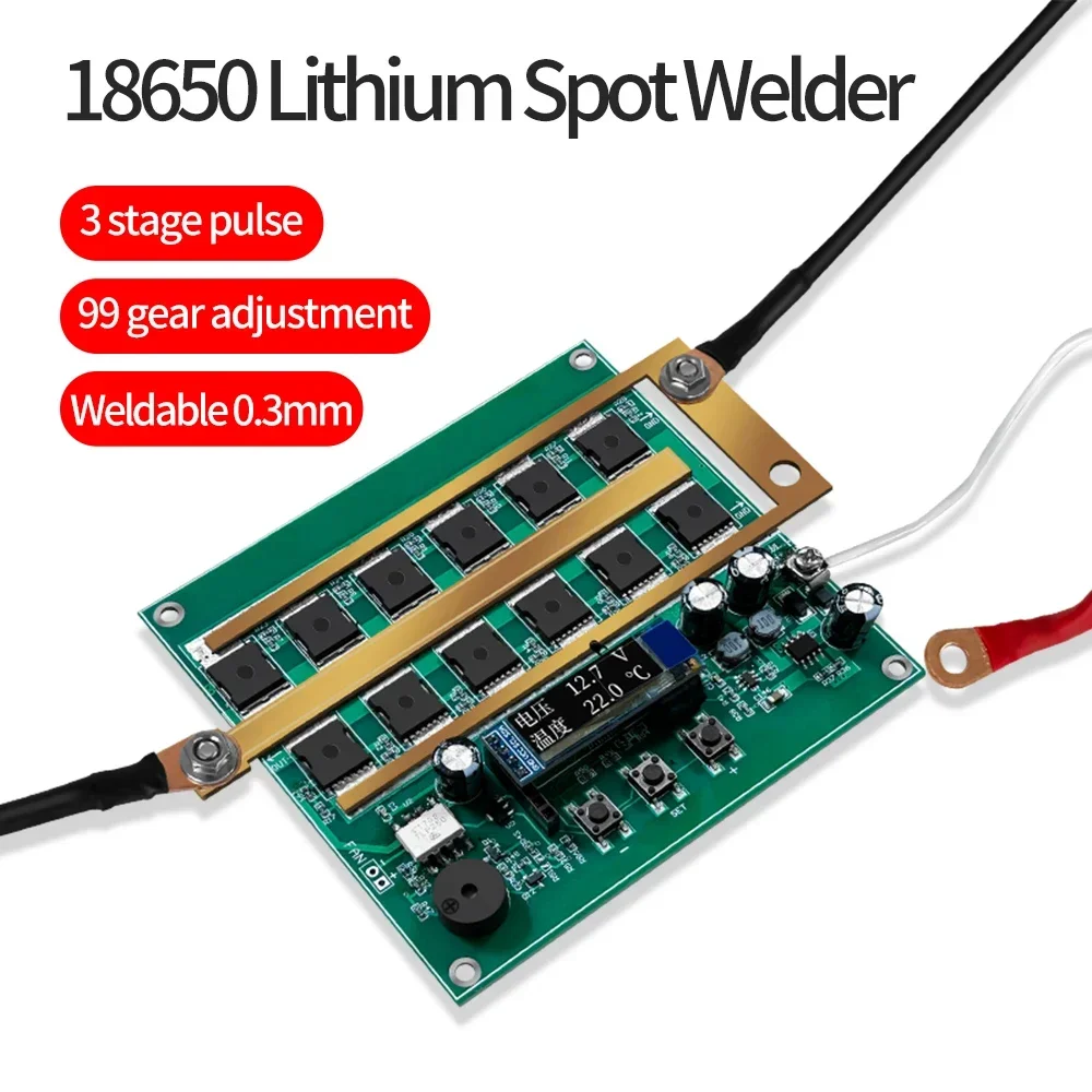 

12V Spot Welder Module with Welding Pen DIY Spot Welder Kit Intelligent Spot Welder Control Board Set for Lithium Battery 18650