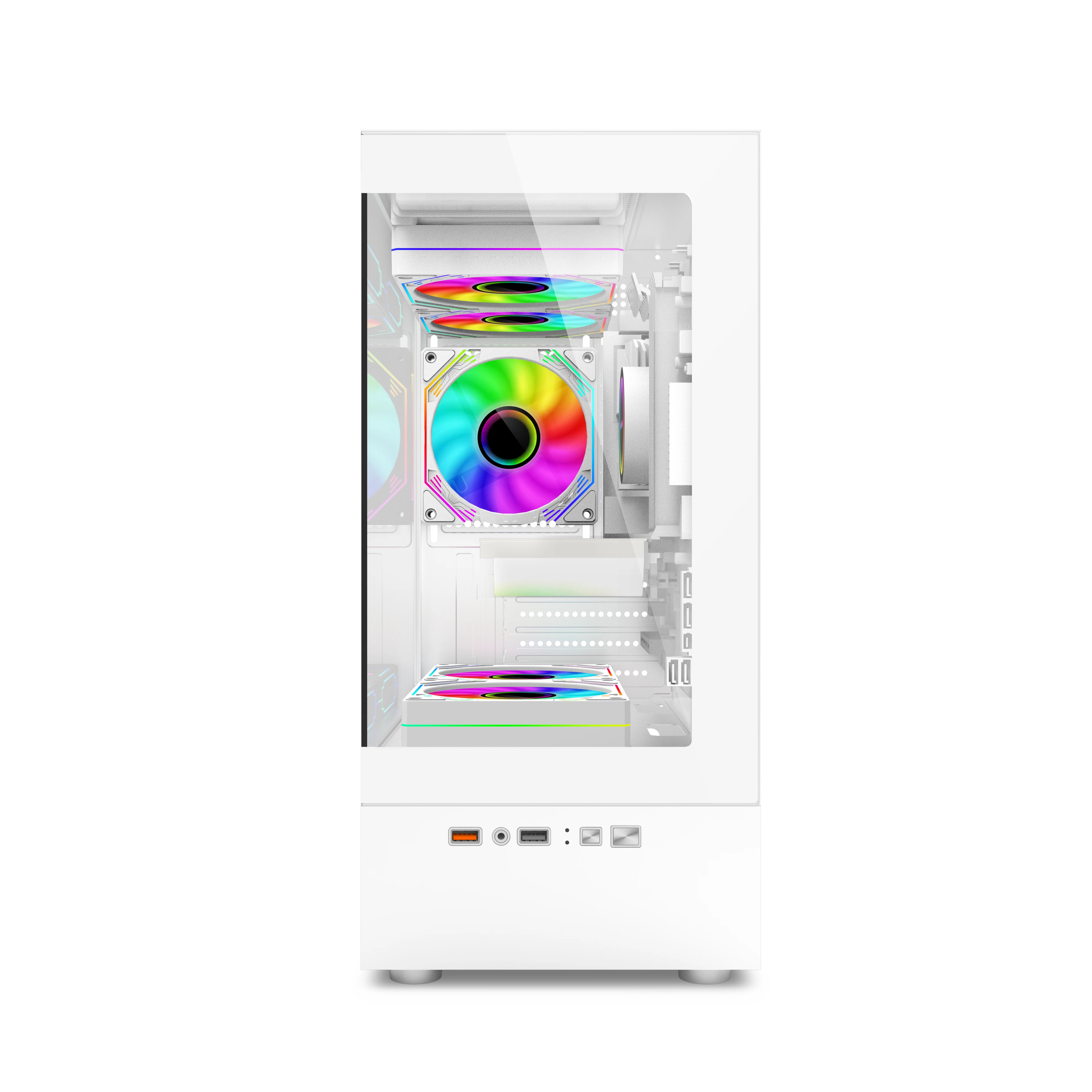 PC case power train illusionary realm desktop computer case seaview room side transparent M-ATX/ITX chassis support 240 water cooler