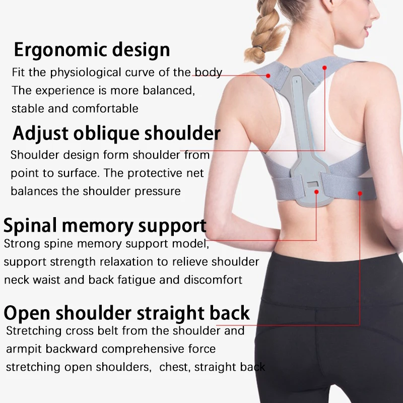Medical Posture Corrector Back Shoulder Support Corector Adjustable corretor de postura Lumbar Support Posture Correction