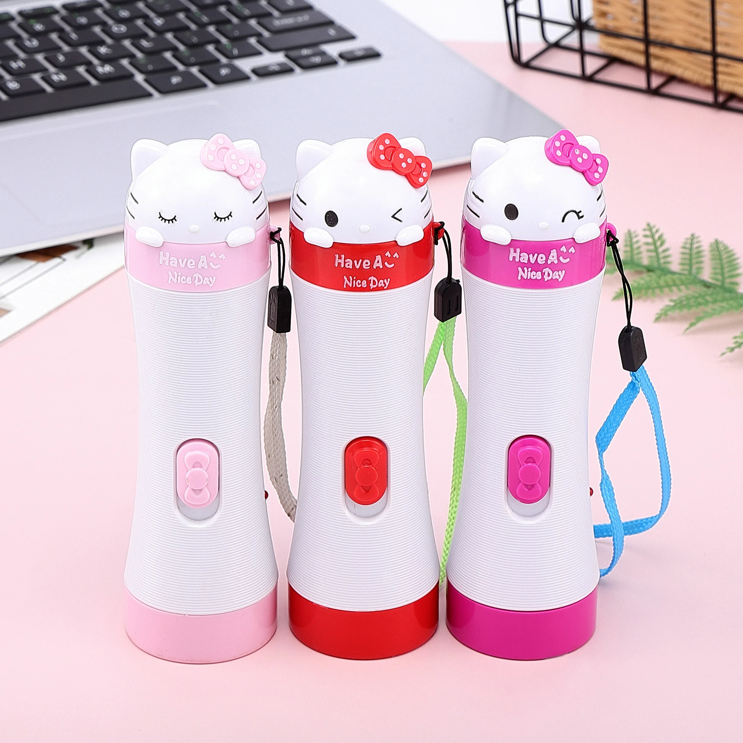 Rechargeable Plastic LED Light Portable Pink Girls Children's Creative Cute Home Outdoor Dormitory
