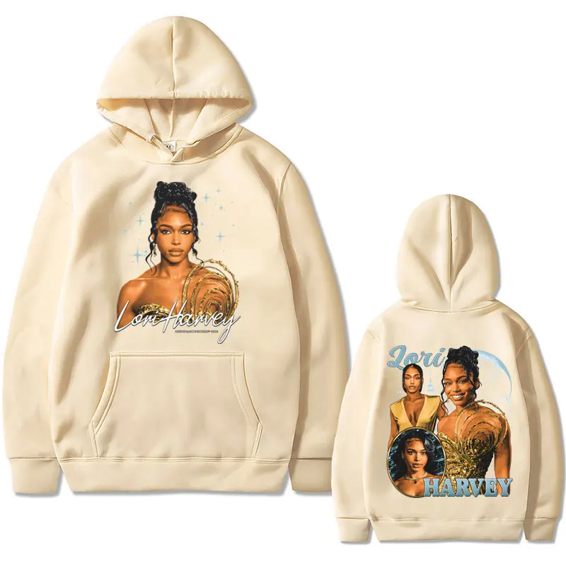 Lori Harvey Sexy Art Aesthetic Graphic Hoodie Men Women Hip Hop Oversized Sweatshirt High Quality Unisex Fashion Vintage Hoodies