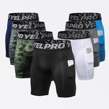 Men’s Compression Running Shorts with Pocket 1
