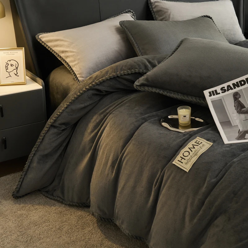 غطاء لحاف من الفلانيل عالي الوزن قطعة واحدة - أناب...